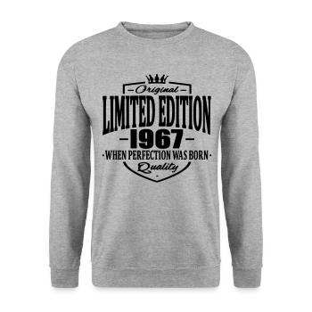 edition limitée 1967 - Sweat-shirt Unisexe - gris chiné - Devant - Alina (178cm) & Michal (187cm)