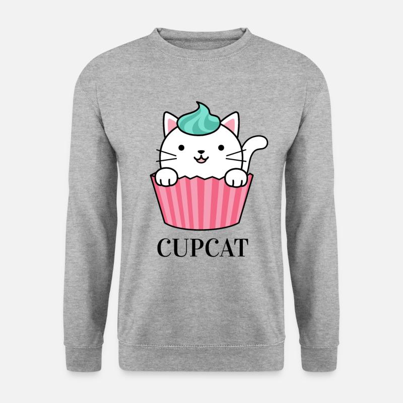 Cupcat - Cupcake Cat - Unisex Sweatshirt - salt & pepper