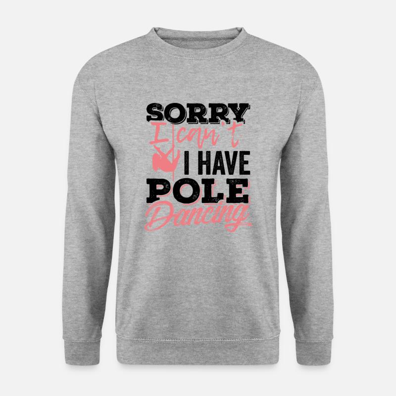 poledance pole dance girl pole dancing Geschenk - Unisex Pullover - Weißgrau meliert