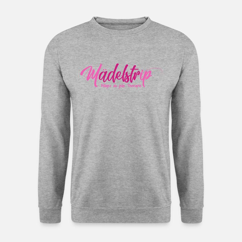 Mädelstrip 2023 Girls Trip Crew Mädelstour Mädels - Unisex Pullover - Weißgrau meliert