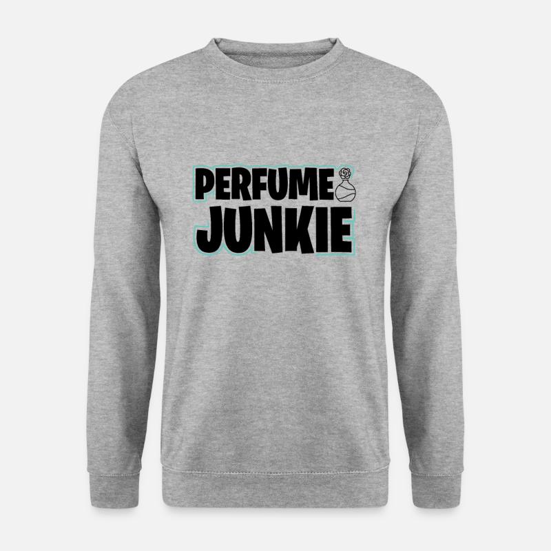 Parfüm Fragrance Perfüm Perfume Parfum Duft - Unisex Pullover - Weißgrau meliert