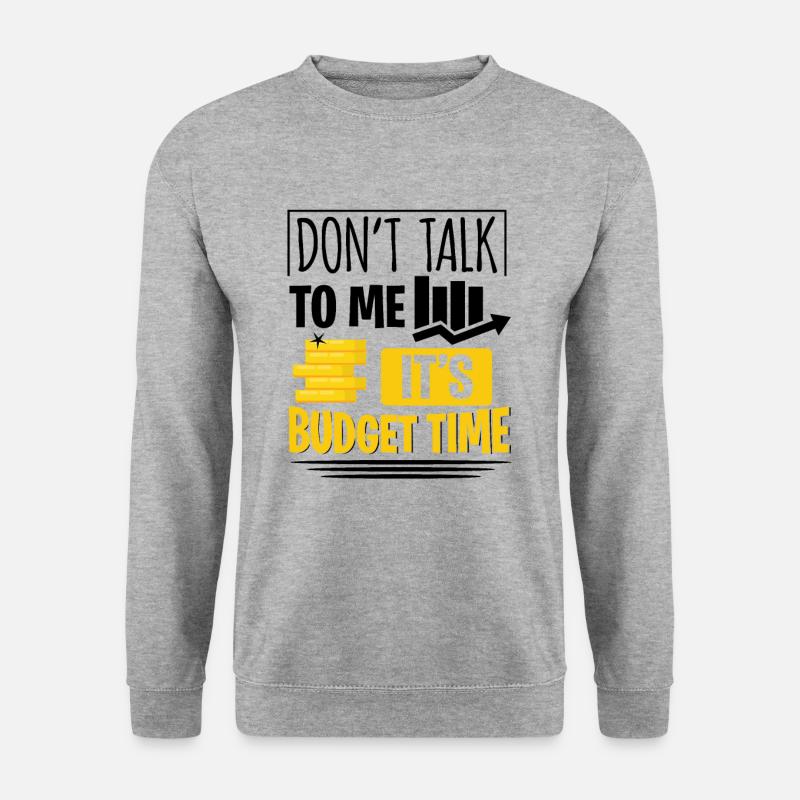 Budget Forecast Controlling Buchaltung Accounting - Unisex Pullover - Weißgrau meliert