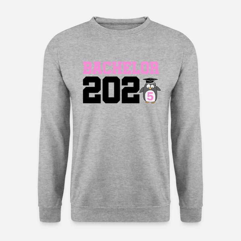 Bachelor 2025 Abschluss Promotion Sponsion - Unisex Pullover - Weißgrau meliert