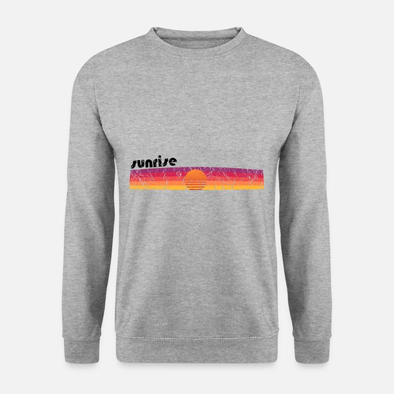 Sunrise - Unisex Pullover - Weißgrau meliert