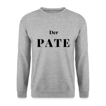 Der Pate STREET WEAR - Unisex Pullover - Weißgrau meliert - Vorne - Alina (178cm) & Michal (187cm)