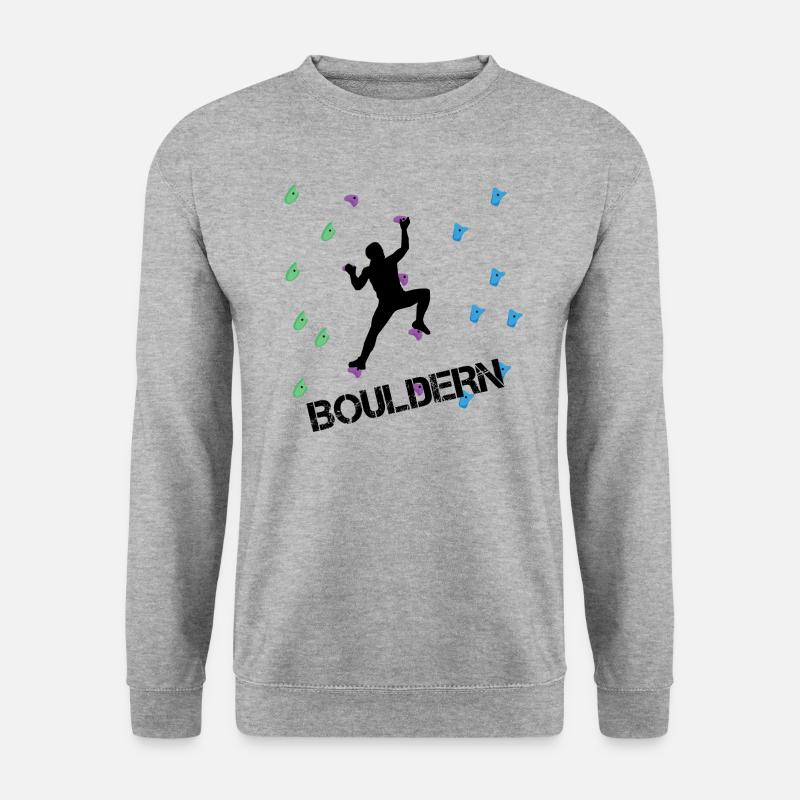 Bouldering Bouldering Climbing Climbers - Unisex Sweatshirt - salt & pepper