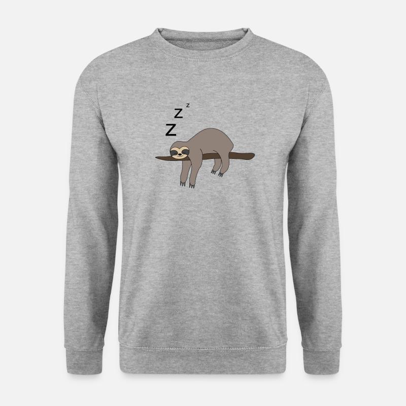 Sloth sleeping - Unisex Sweatshirt - salt & pepper
