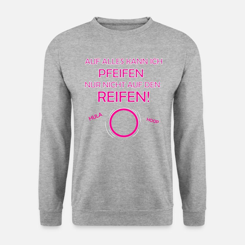 Hulahoop Hullern - Unisex Pullover - Weißgrau meliert