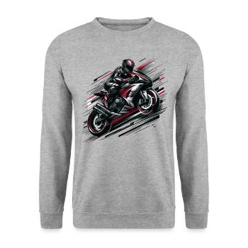 Ruée vers la vitesse - Sweat-shirt Unisexe - gris chiné - Devant - Alina (178cm) & Michal (187cm)