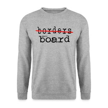 skateboard skater longboard skatepark - Unisex Pullover - Weißgrau meliert - Vorne - Alina (178cm) & Michal (187cm)