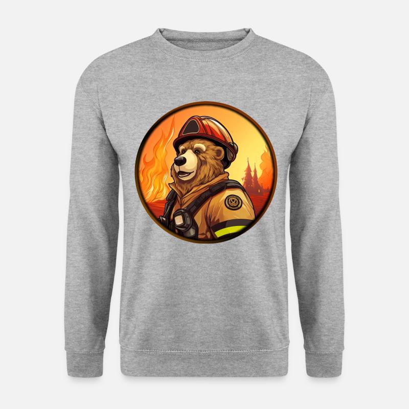 Fire Brigade Bär - Unisex Sweatshirt - salt & pepper