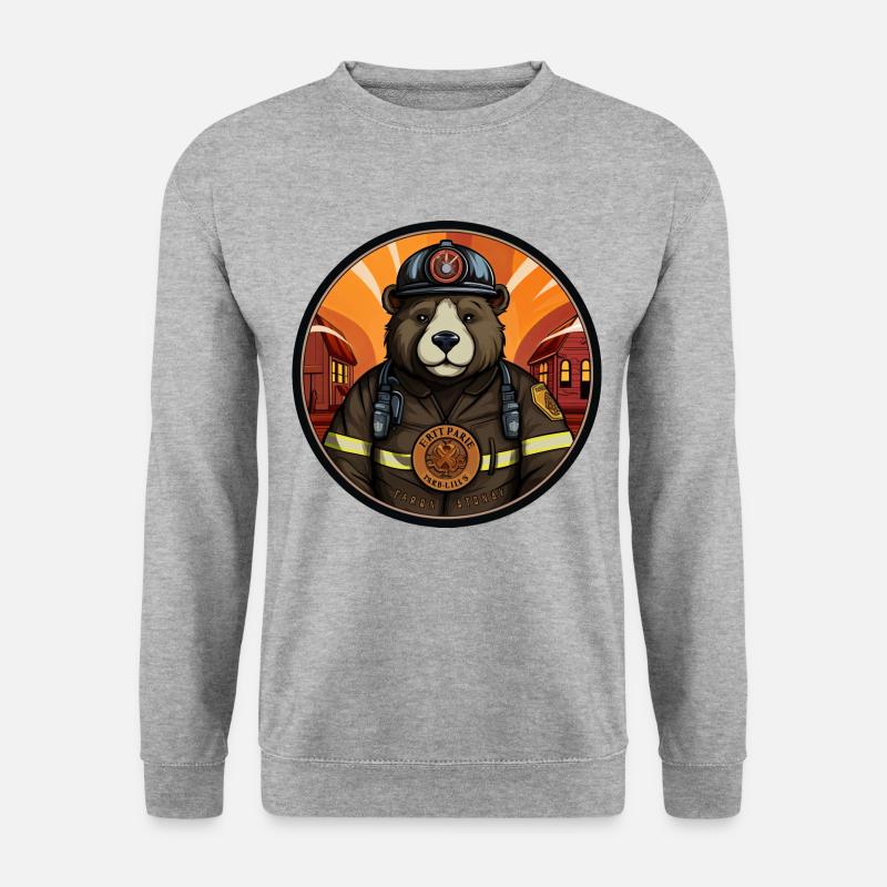 Fire Brigade Bär - Unisex Sweatshirt - salt & pepper
