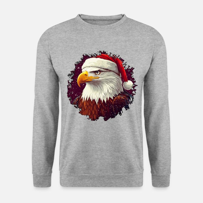Christmas Eagle - Unisex Sweatshirt - salt & pepper