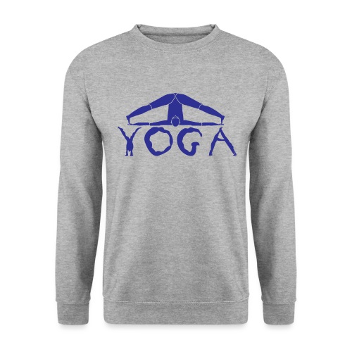 yoga yogi blu namaste pace amore hippie sport art - Felpa unisex