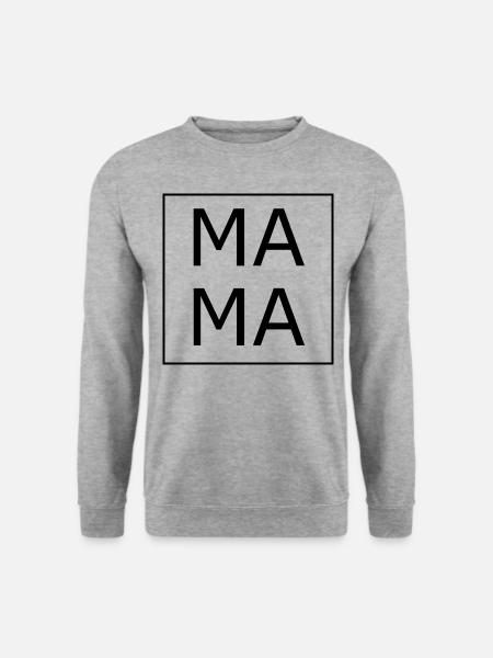 Mama Mama - Unisex Pullover - Weißgrau meliert