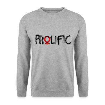 prolific - Sweat-shirt Unisexe - gris chiné - Devant - Alina (178cm) & Michal (187cm)