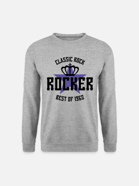 ROCKER STAR BEST OF 1960 - Unisex Sweatshirt - salt & pepper