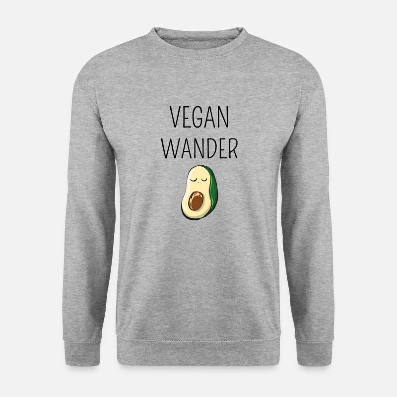 Veganer Spaziergang - Unisex Pullover - Weißgrau meliert
