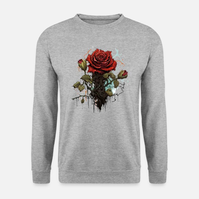 Spring Rose - Unisex Sweatshirt - salt & pepper