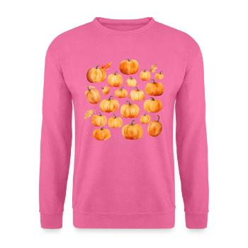Watercolor pumpkins - Unisex Sweatshirt - pink - Front