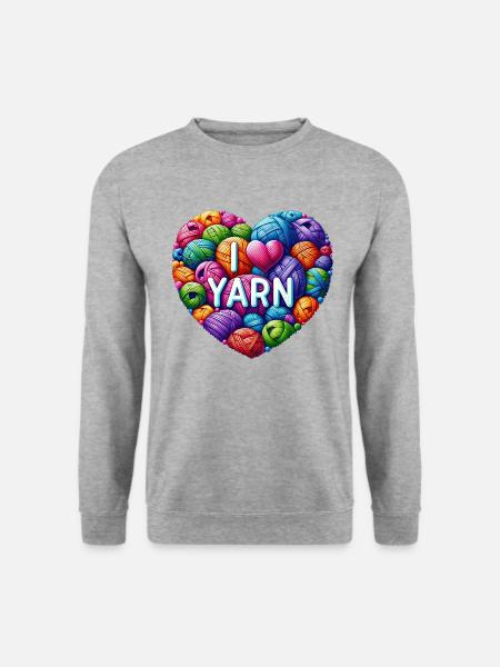 I Love Yarn - Unisex Sweatshirt - salt & pepper