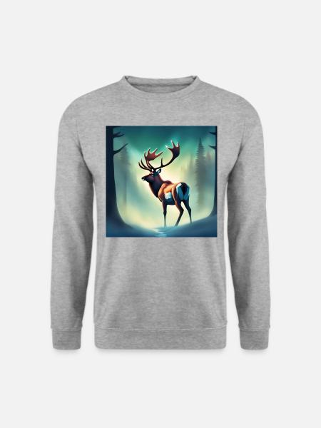 Canadian Woodland Caribou - Unisex Sweatshirt - salt & pepper