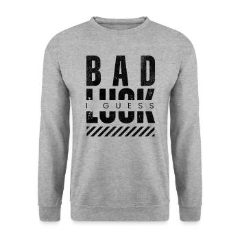 Malchance. Je pense. Dire Viral Trailer Gameing - Sweat-shirt Unisexe - gris chiné - Devant - Alina (178cm) & Michal (187cm)