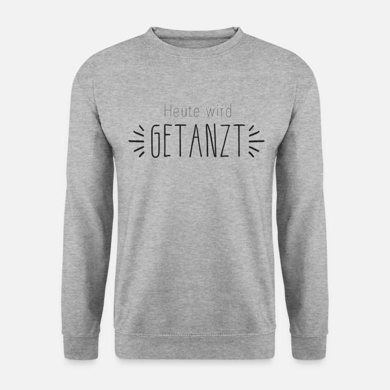 Heute wird getanzt - Unisex Pullover - Weißgrau meliert
