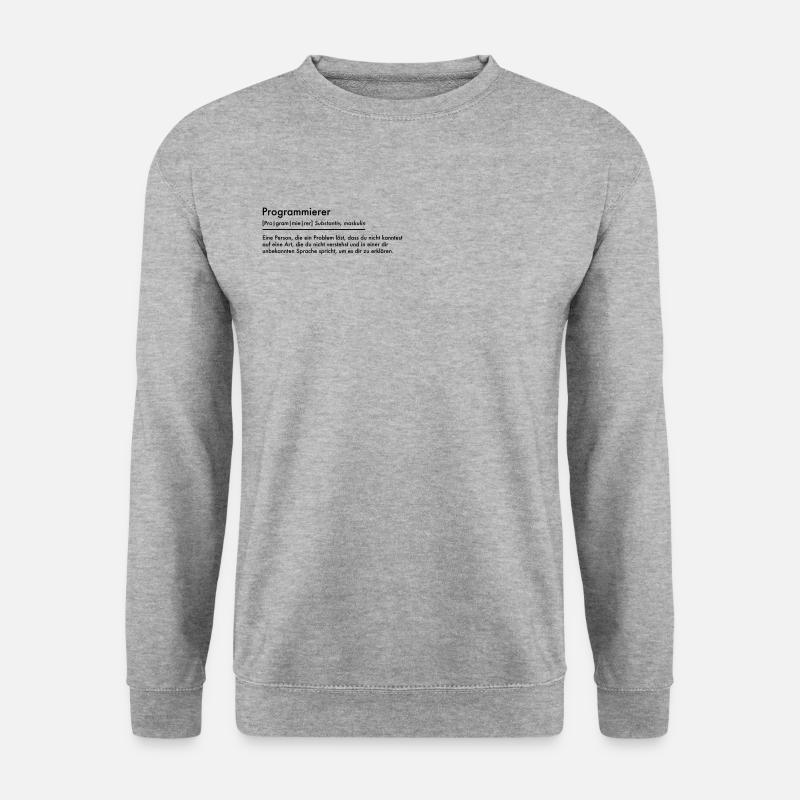 Programmierer - Unisex Pullover - Weißgrau meliert