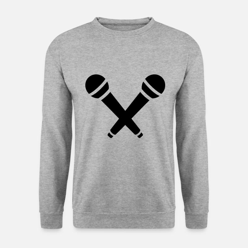 microphone - Unisex Sweatshirt - salt & pepper