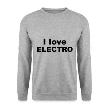 Electro music - Unisex Sweatshirt - salt & pepper - Front - Alina (178cm) & Michal (187cm)
