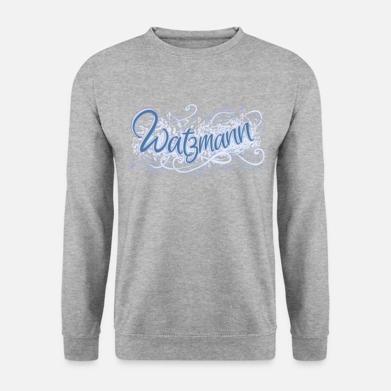 Watzmann - Unisex Pullover - Weißgrau meliert