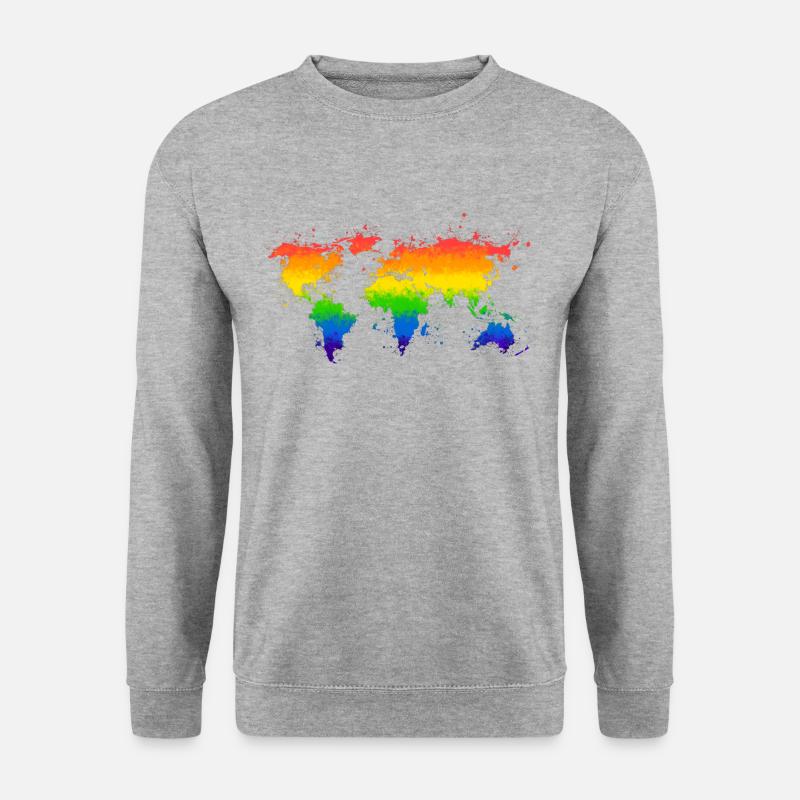 A pride World - Unisex Pullover - Weißgrau meliert