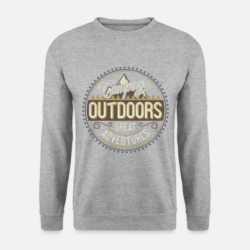 Camping Outdoors - Unisex Sweatshirt - salt & pepper