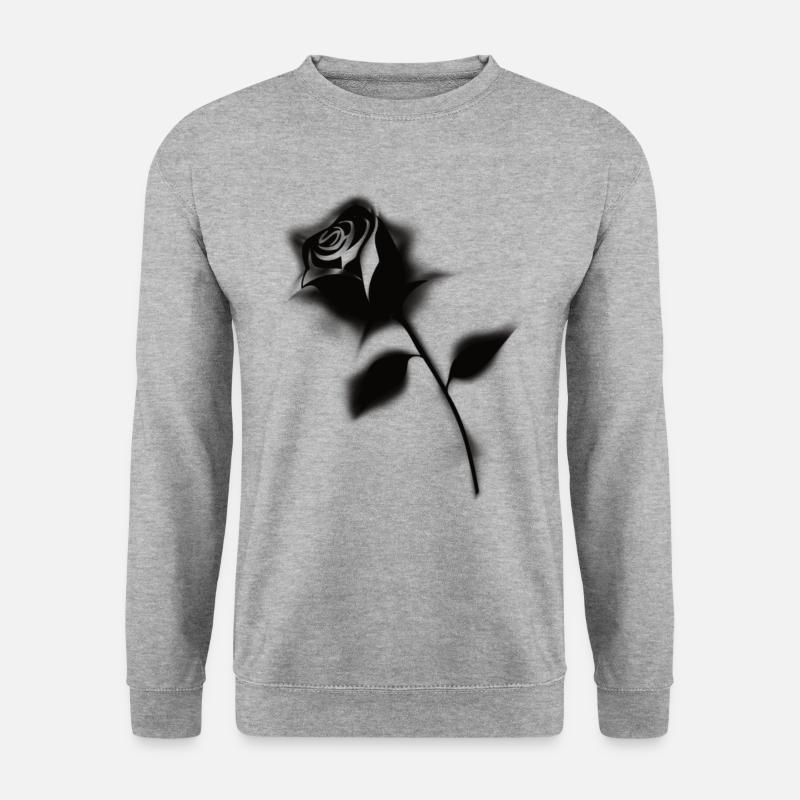 Gothic Black Rose - Unisex Sweatshirt - salt & pepper