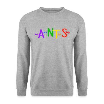 ant ant friends rainbow ants ant lgbt - Unisex Sweatshirt - salt & pepper - Front - Alina (178cm) & Michal (187cm)