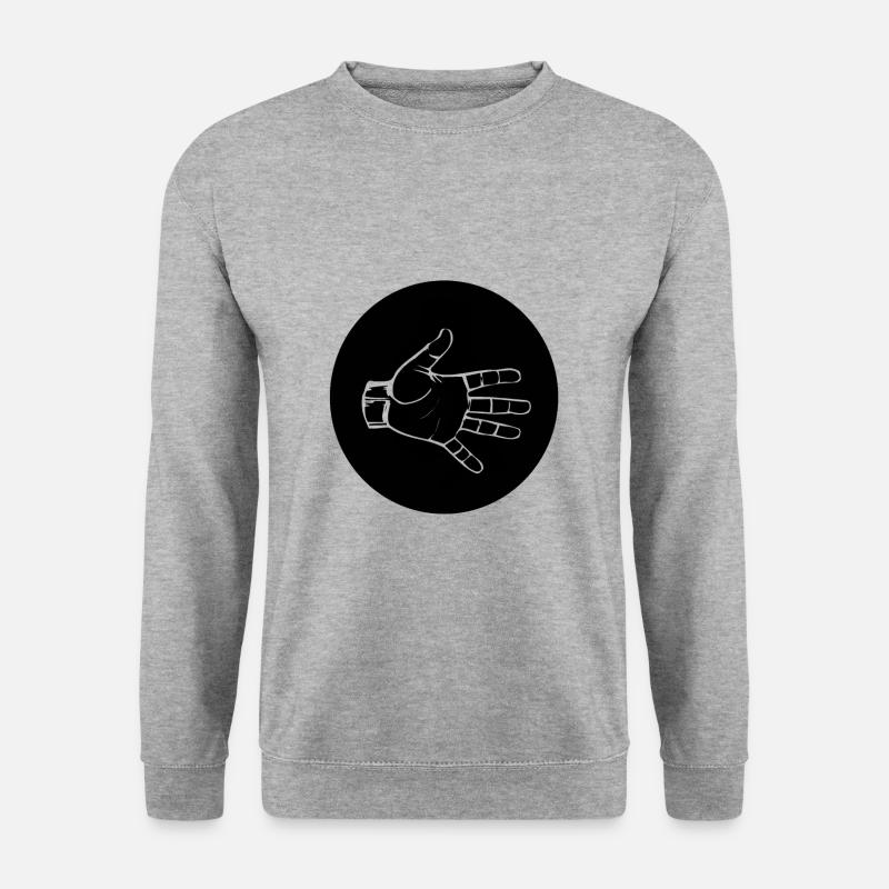 PAPIER (b) - Unisex Pullover - Weißgrau meliert