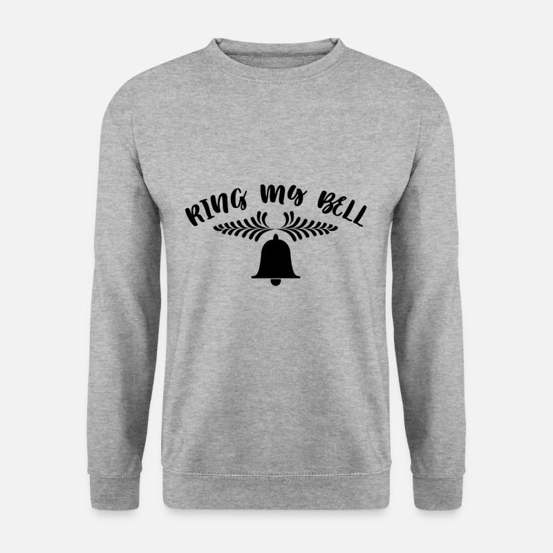 Ring My Christmas Bell (b) - Unisex Pullover - Weißgrau meliert