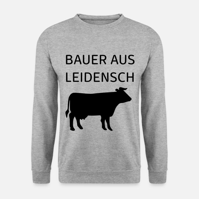 Bauer Aus Leidenschaft - Unisex Pullover - Weißgrau meliert