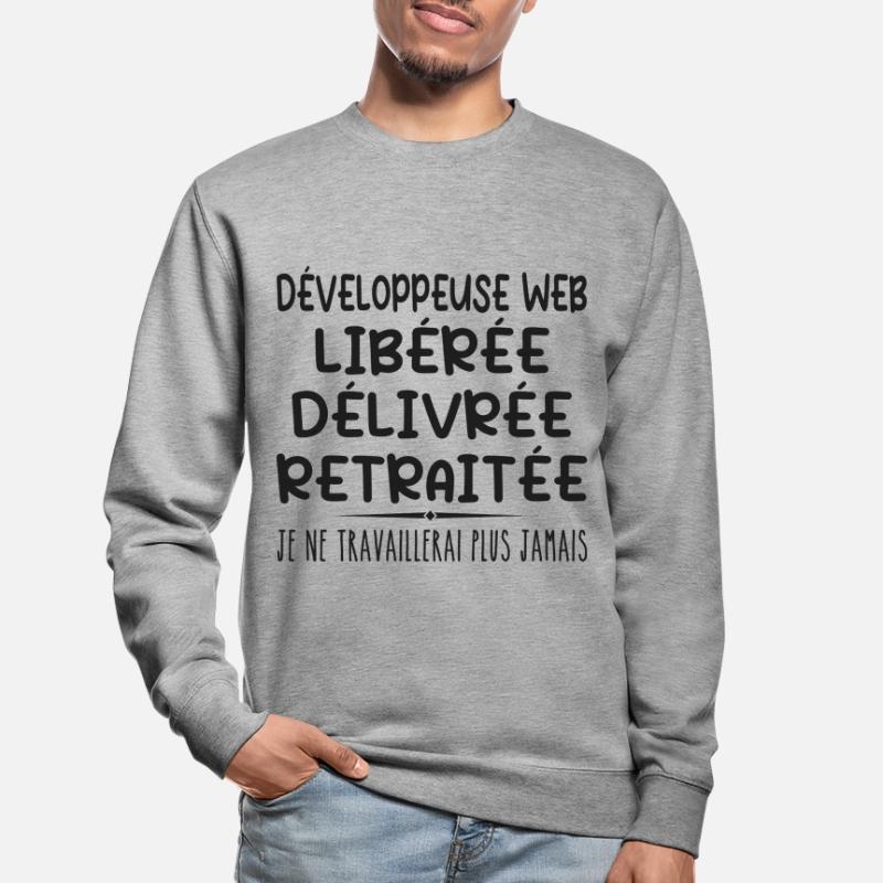 Web Developer Celebrates Retirement with Humor Unisex Sweatshirt