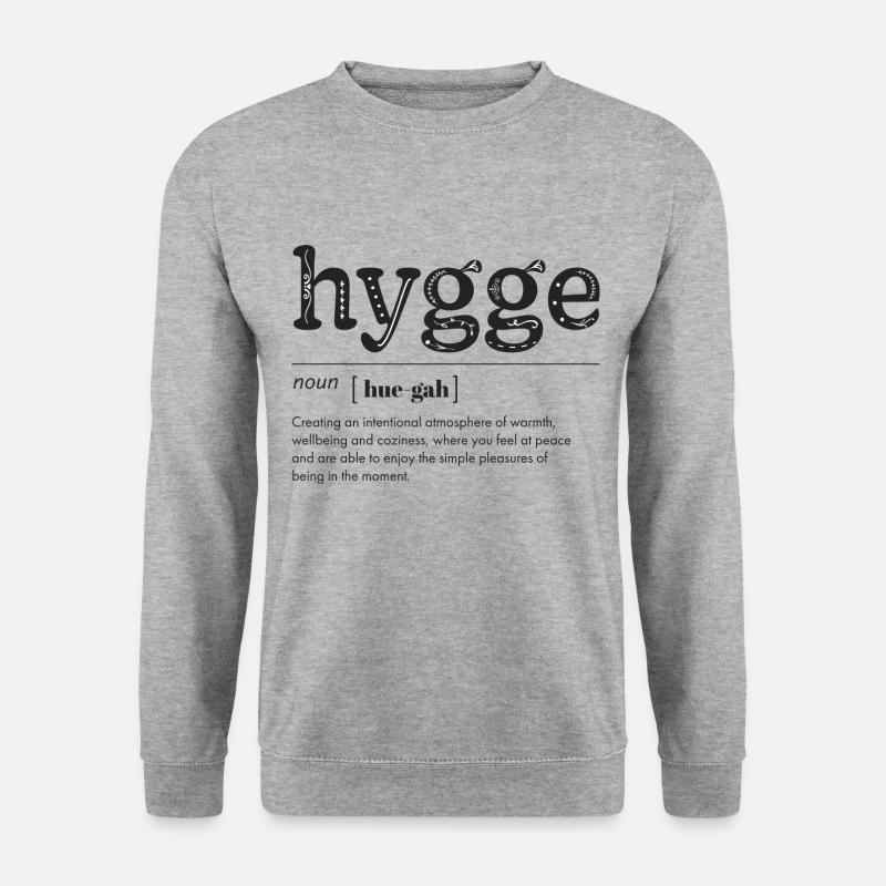 Hygge - Unisex Pullover - Weißgrau meliert