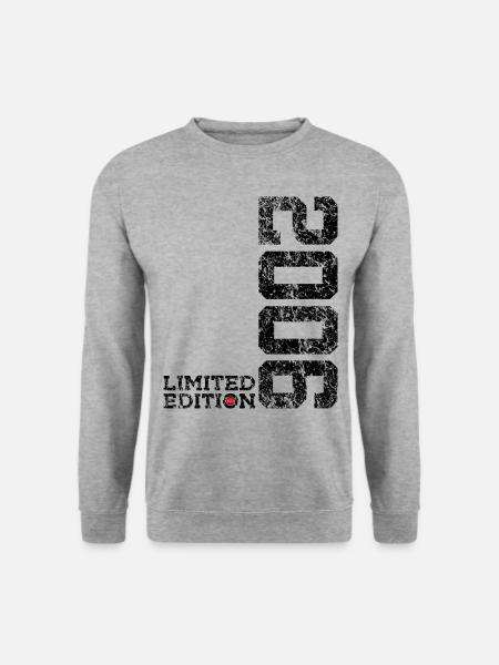 20. GEBURTSTAG 20 JAHRE LIMITED EDITION 2006 - Unisex Pullover - Weißgrau meliert