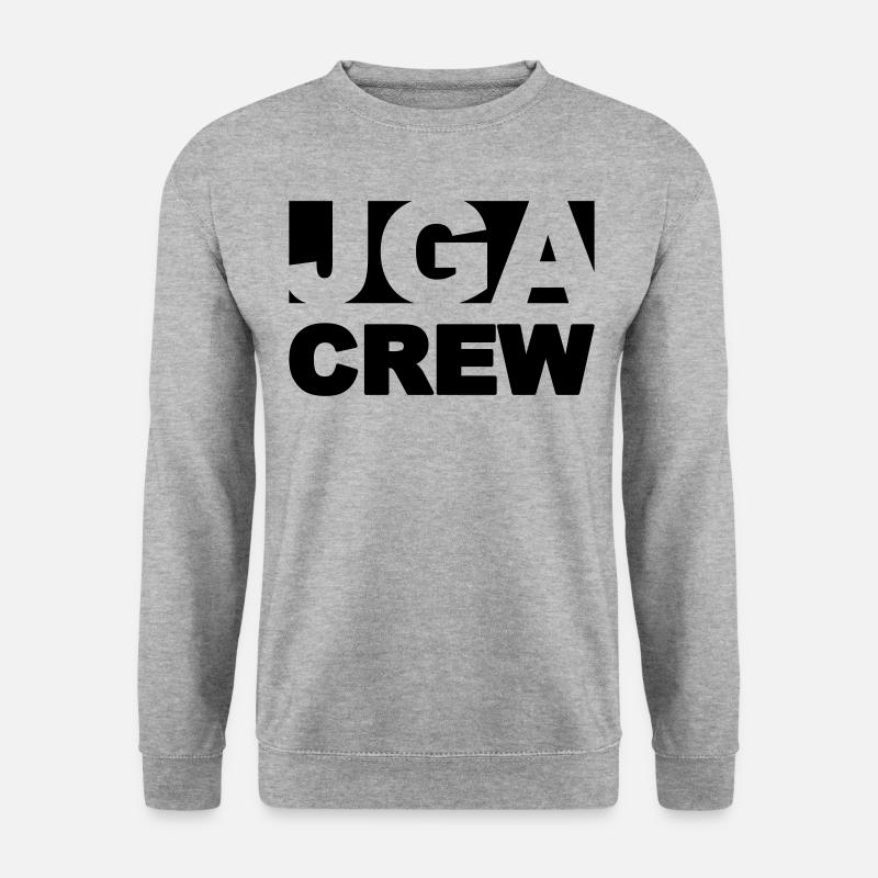 JGA crew style - Unisex Pullover - Weißgrau meliert