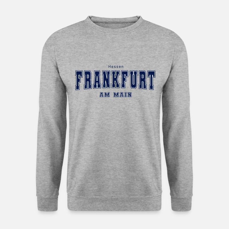 Frankfurt am Main - Unisex Pullover - Weißgrau meliert