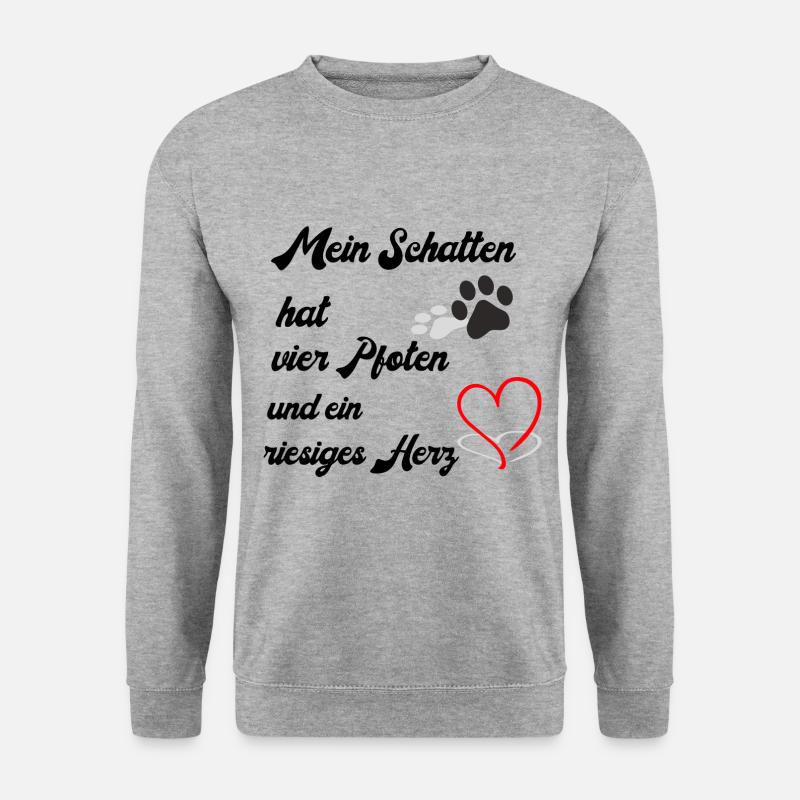 My shadow has four paws - Unisex Sweatshirt - salt & pepper