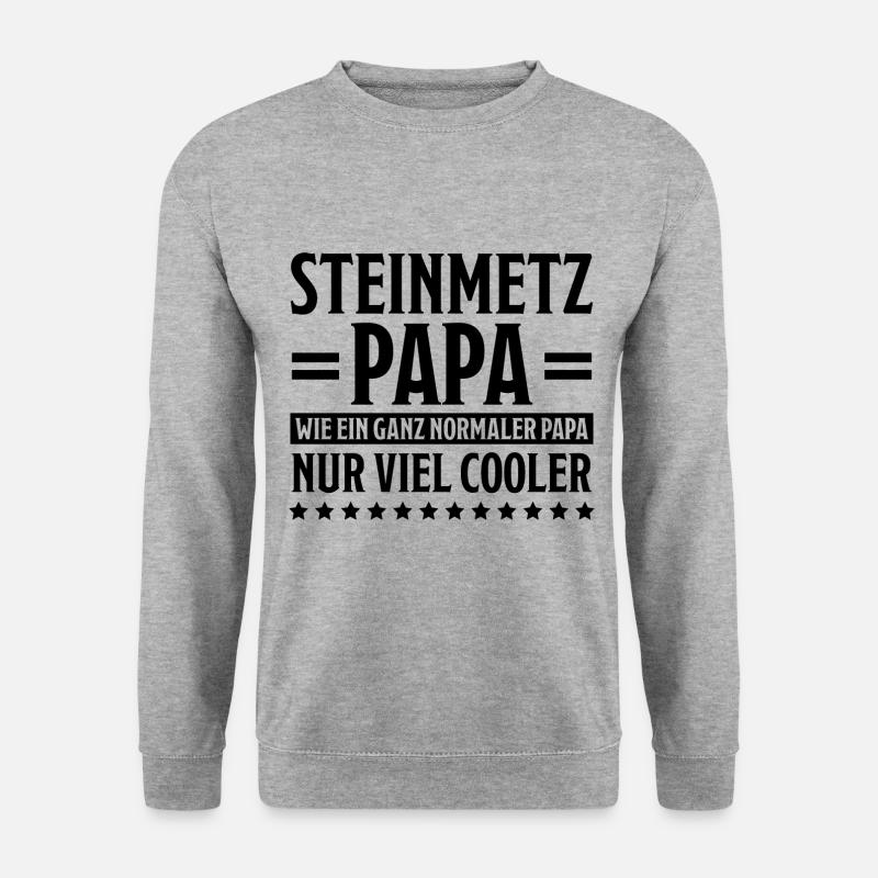 Steinmetz Lustiger Spruch Kunst Steinmetz Geschenk - Unisex Pullover - Weißgrau meliert