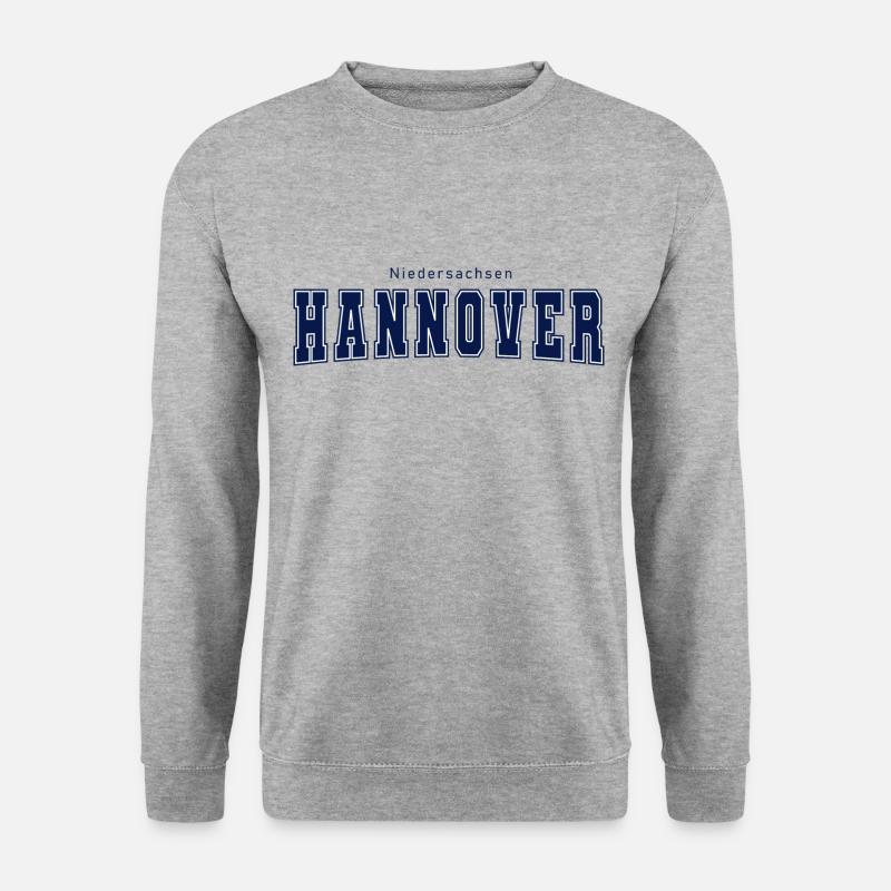 Hannover - Unisex Pullover - Weißgrau meliert