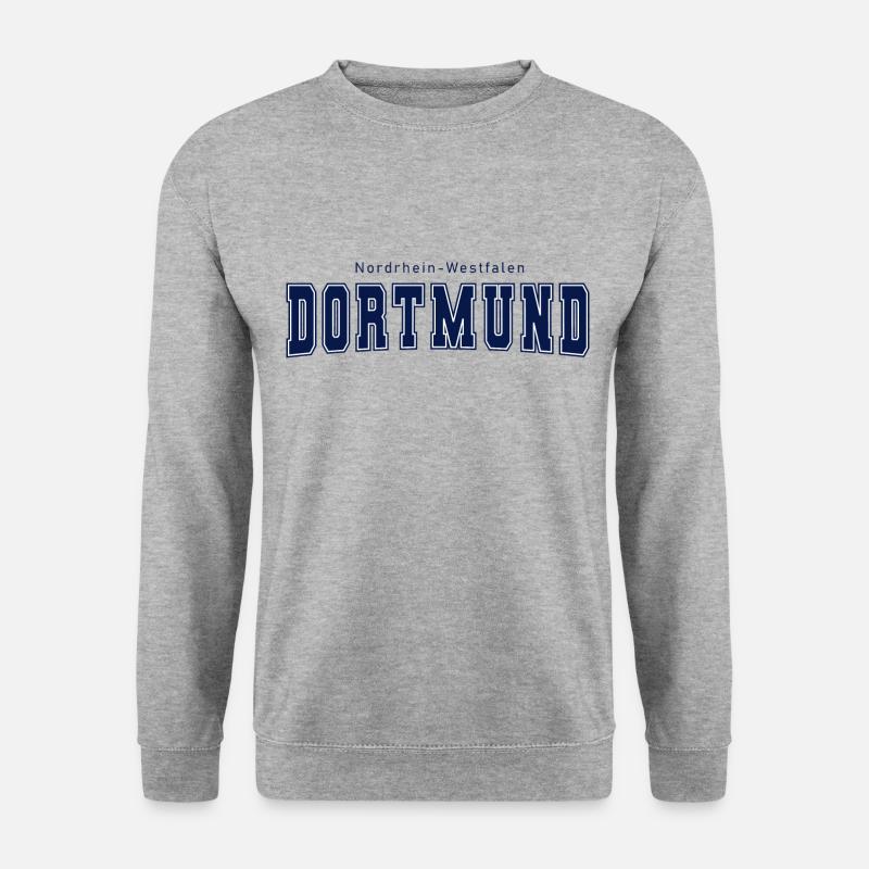 Dortmund - Unisex Pullover - Weißgrau meliert
