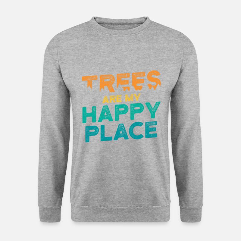 Tree Climbing - Unisex Pullover - Weißgrau meliert
