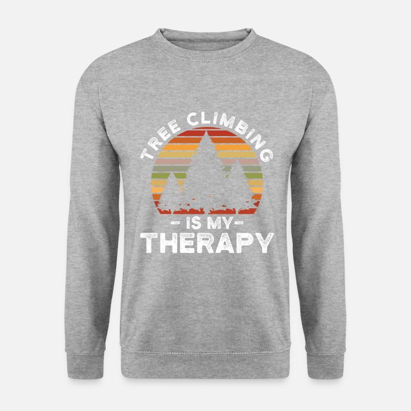 Tree Climbing - Unisex Pullover - Weißgrau meliert
